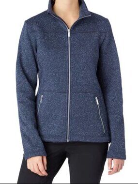 Women's MCKINLEY Rubin II Full Zip Fleece Jacket, Size SP, Navy Blue Melange